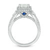 Vera Wang Love Collection 1-3/4 CT. T.W. Certified Princess-Cut Diamond Frame Engagement Ring in 14K White Gold (I/SI2)