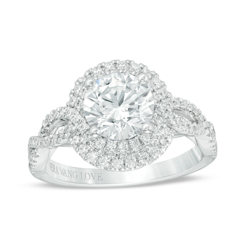 Vera wang twist engagement ring shop
