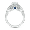 Thumbnail Image 3 of Vera Wang Love Collection 2 CT. T.W. Certified Diamond Frame Twist Engagement Ring in 14K White Gold (I/SI2)