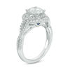 Thumbnail Image 1 of Vera Wang Love Collection 2 CT. T.W. Certified Diamond Frame Twist Engagement Ring in Platinum (I/SI2)