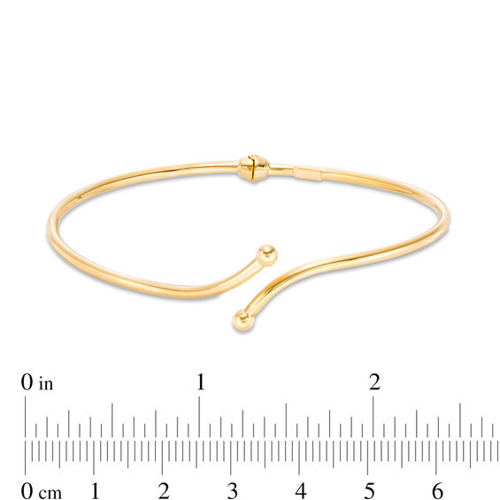 Made in Italy Bypass Flex Bangle in 14K Gold