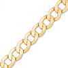 Thumbnail Image 1 of Men's 7.0mm Light Curb Chain Bracelet in 10K Gold - 8.5&quot;
