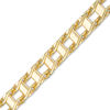 Thumbnail Image 1 of Men's Railroad Link Chain Bracelet in 10K Gold - 8.5"