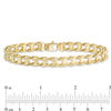 Thumbnail Image 3 of Men's Railroad Link Chain Bracelet in 10K Gold - 8.5"