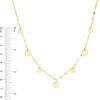 Thumbnail Image 3 of Disc Station Choker Necklace in 10K Gold - 16"