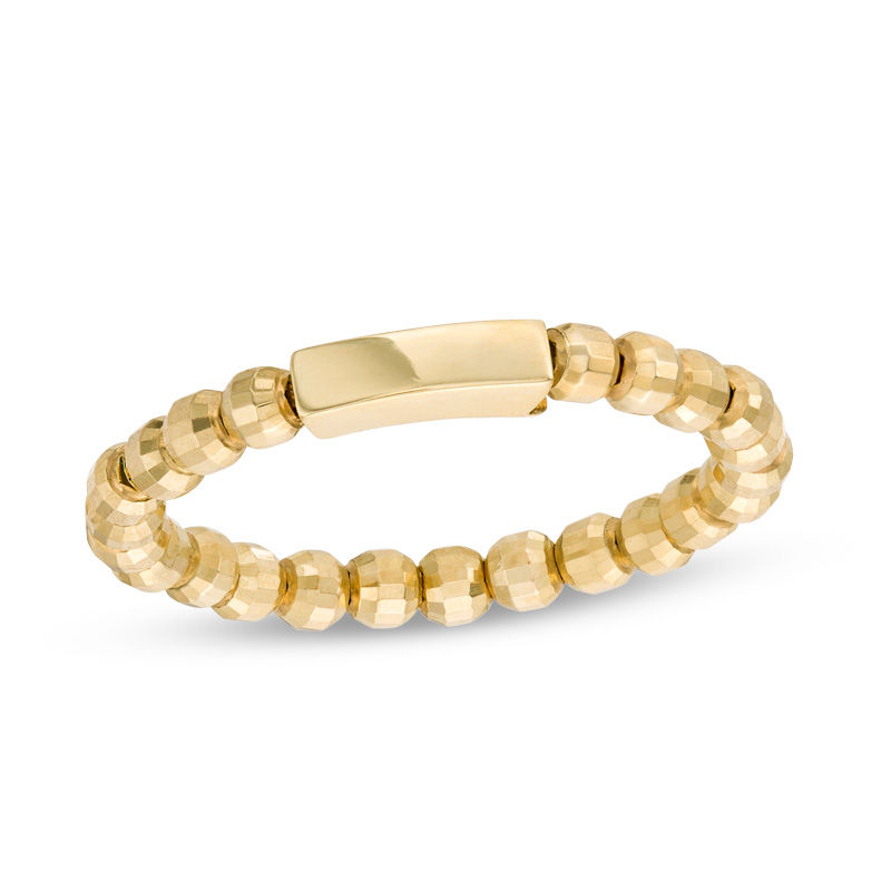 Main Image 1 of Bead Band in 10K Gold - Size 7
