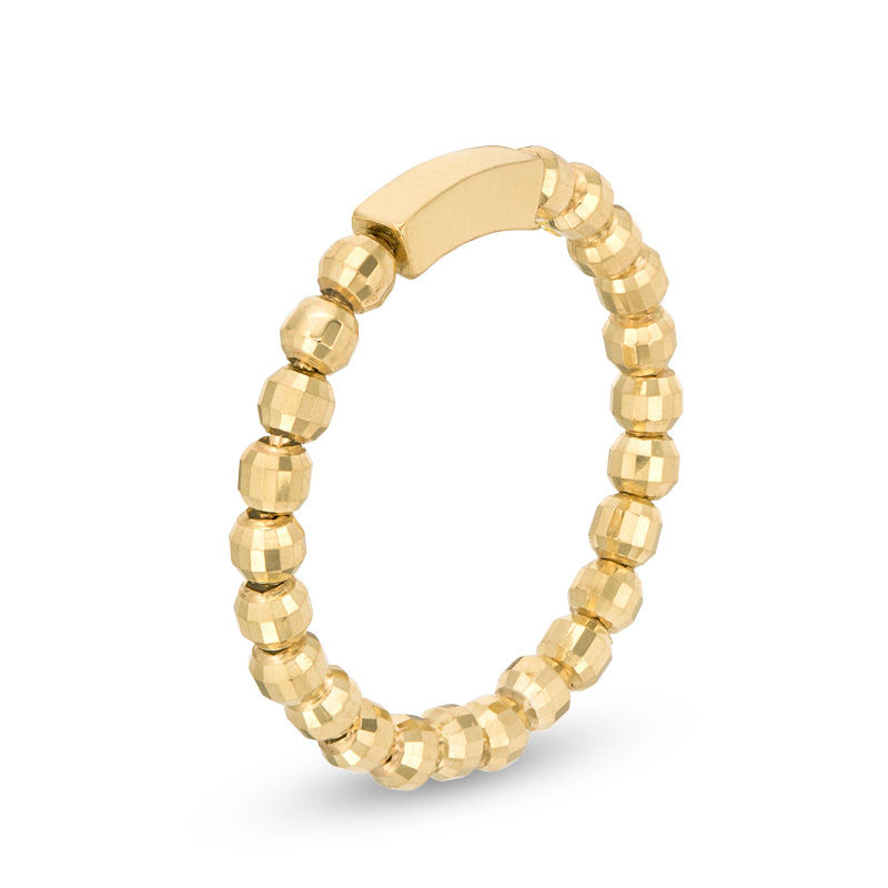 Main Image 2 of Bead Band in 10K Gold - Size 7