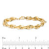 Thumbnail Image 3 of Layered Link Chain Bracelet in 10K Gold - 7.5"