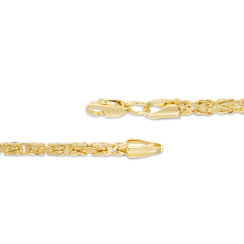 Main Image 2 of 050 Gauge Byzantine Chain Bracelet in 10K Gold - 7.5"
