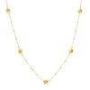 Thumbnail Image 1 of Diamond-Cut Ball and Bead Station Necklace in 10K Gold - 24"