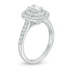 Thumbnail Image 2 of 1 CT. T.W. Oval Diamond Double Frame Engagement Ring in 14K White Gold