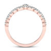 Thumbnail Image 2 of 1/3 CT. T.W. Diamond Heart Crown Ring in 10K Rose Gold