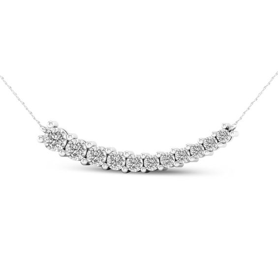 diamond bar necklace zales