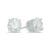 Thumbnail Image 1 of 1-1/5 CT. T.W. Diamond Solitaire Stud Earrings in 14K White Gold