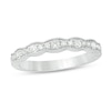 Thumbnail Image 1 of 1/3 CT. T.W. Diamond Wave Vintage-Style Anniversary Band in 10K White Gold