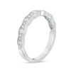 Thumbnail Image 2 of 1/3 CT. T.W. Diamond Wave Vintage-Style Anniversary Band in 10K White Gold