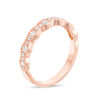 Thumbnail Image 2 of 1/3 CT. T.W. Diamond Wave Vintage-Style Anniversary Band in 10K Rose Gold