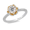 Thumbnail Image 1 of Enchanted Disney Tiana 1-1/4 CT. T.W. Diamond Frame Engagement Ring in 14K Two-Tone Gold