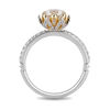 Thumbnail Image 3 of Enchanted Disney Tiana 1-1/4 CT. T.W. Diamond Frame Engagement Ring in 14K Two-Tone Gold