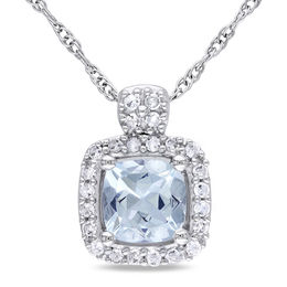 Shop Aquamarine Necklaces Zales