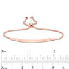 Thumbnail Image 2 of Made in Italy Curved Bar Bolo Bracelet in 14K Rose Gold - 8.5"