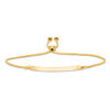 Thumbnail Image 1 of Made in Italy Curved Bar Bolo Bracelet in 14K Gold - 8.5"