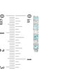 Thumbnail Image 2 of 3.0mm Blue and White Topaz Hoop Earrings in Sterling Silver