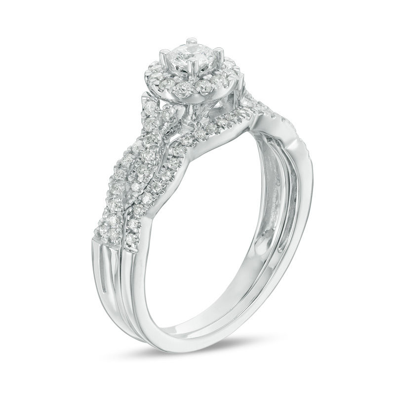 Diamond Bridal Set 1/3 carat tw 10K White Gold