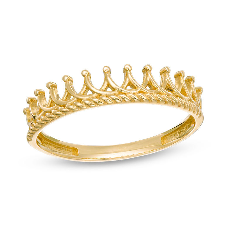 Main Image 1 of Crown Band in 14K Gold