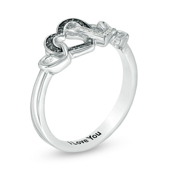 Black Diamond Heart Ring Zales Black Diamond Heart Ring Zales