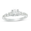 Thumbnail Image 1 of 3/4 CT. T.W. Diamond Alternating Engagement Ring in 14K White Gold
