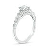 Thumbnail Image 2 of 3/4 CT. T.W. Diamond Alternating Engagement Ring in 14K White Gold