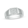 Thumbnail Image 1 of 1/6 CT. T.W. Composite Diamond Signet Ring in Sterling Silver