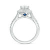 Thumbnail Image 3 of Vera Wang Love Collection 1-3/4 CT. T.W. Certified Pear-Shaped Diamond Frame Engagement Ring in Platinum (I/SI2)