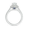 Thumbnail Image 3 of Vera Wang Love Collection 1-5/8 CT. T.W. Certified Oval Diamond Frame Engagement Ring in Platinum (I/SI2)
