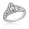 Thumbnail Image 0 of Enchanted Disney Pocahontas 1-1/2 CT. T.W. Marquise Diamond Frame Vintage-Style Engagement Ring in 14K White Gold