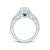 Thumbnail Image 3 of Vera Wang Love Collection 1-1/2 CT. T.W. Emerald-Cut Diamond Frame Vintage-Style Engagement Ring in 14K White Gold