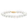 Thumbnail Image 1 of 7.0-8.0mm Freshwater Cultured Pearl Strand Bracelet with 14K Gold Clasp-7.5"