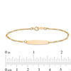 Thumbnail Image 1 of Child's Oval ID Bracelet in 14K Gold - 6"