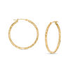 Thumbnail Image 0 of 30.0mm Diamond-Cut Hoop Earrings in 14K Gold