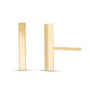 Thumbnail Image 1 of 2.0mm Bar Stud Earrings in 14K Gold