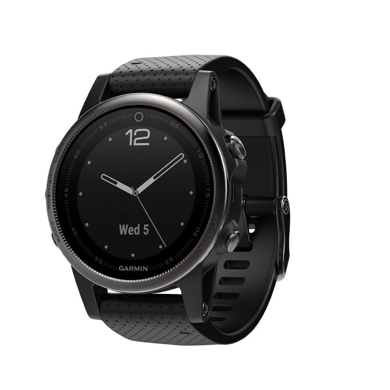 Garmin fēnix® 5S Black Strap Smart Watch (Model: 10-01685-10)