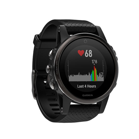 Garmin fÄnixÂ® 5S Black Strap Smart Watch (Model: 10-01685-10)