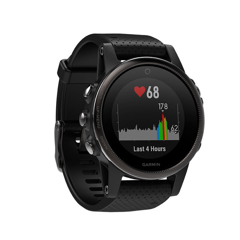 Garmin fēnix® 5S Black Strap Smart Watch (Model: 10-01685-10)