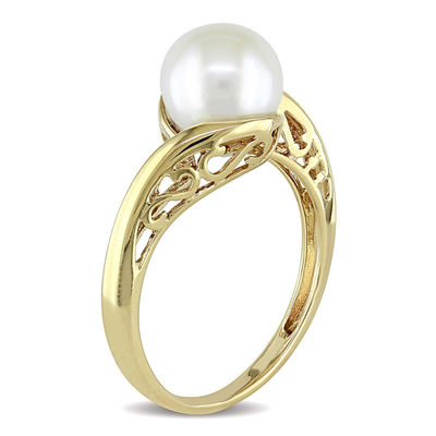 MYSTIK PUR Ring-Abalone and Pearl-UNIKAT!