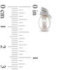 Thumbnail Image 3 of 6.5-7.0mm Baroque Freshwater Cultured Pearl and Diamond Accent Drop Earrings in 14K White Gold