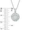 Thumbnail Image 2 of 1/2 CT. T.W. Multi-Diamond Double Frame Pendant in 10K White Gold