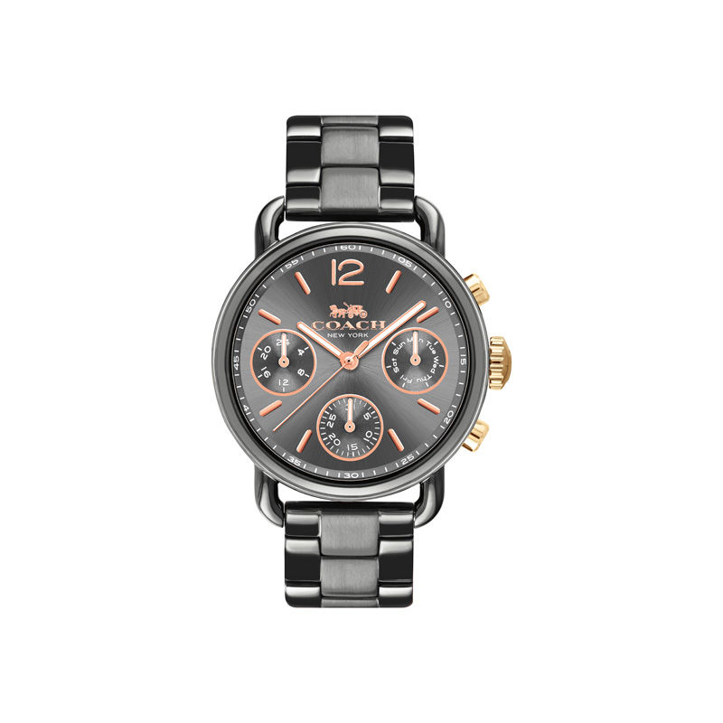 Main Image 1 of Ladies' Coach Delancey Chronograph Grey IP Watch (Model: 14502841)