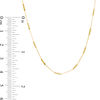 Thumbnail Image 3 of Diamond-Cut Bar Station Necklace in 10K Gold