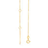 Thumbnail Image 2 of Child's Disney Twinkle Princess Blue Topaz Beaded Tiara Pendant in 14K Gold - 14"